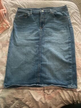 Polo by Ralph Lauren Medium Blue Denim Pencil Skirt
